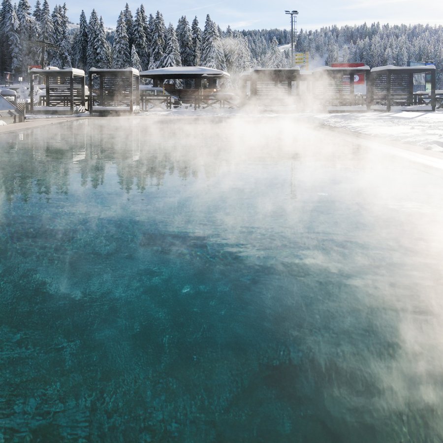 Zimski spoljašnji bazen hotela Grand Kopaonik – PROMO Winter SPA paket